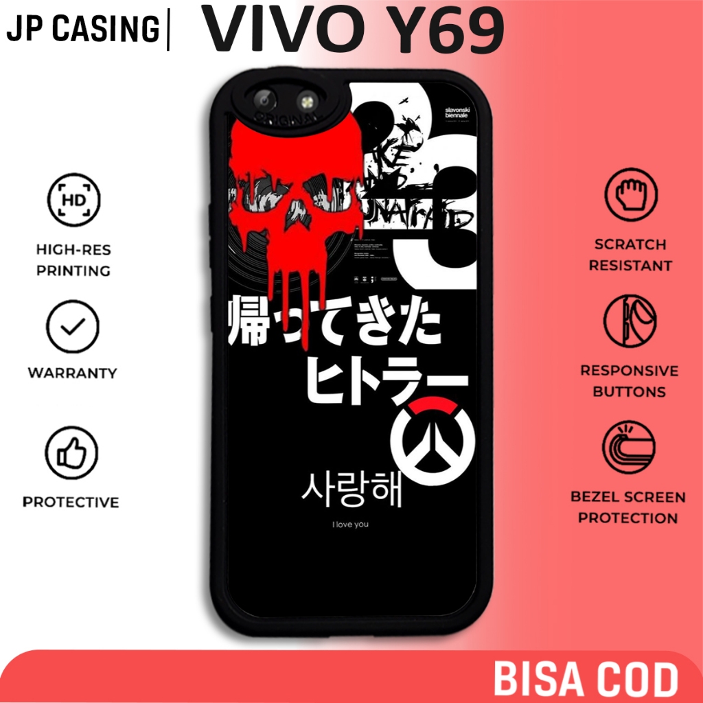 case hp vivo y69 terbaru motif aesthetic art 3 streetwear hypebeast lucu keren cute cewek cowok baha