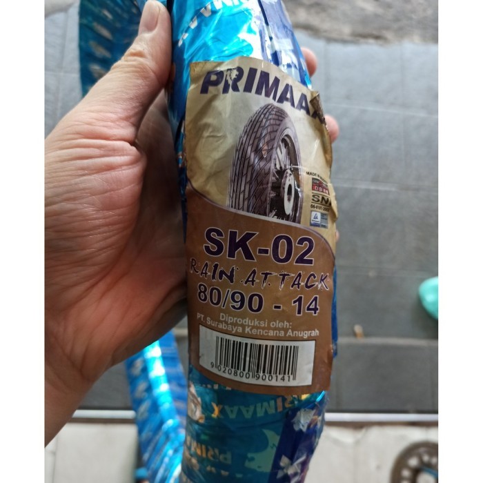 Ban PRIMAAX 80/90-14 SK-02 RAIN ATTACK TUBETYPE BUKAN TUBELESS