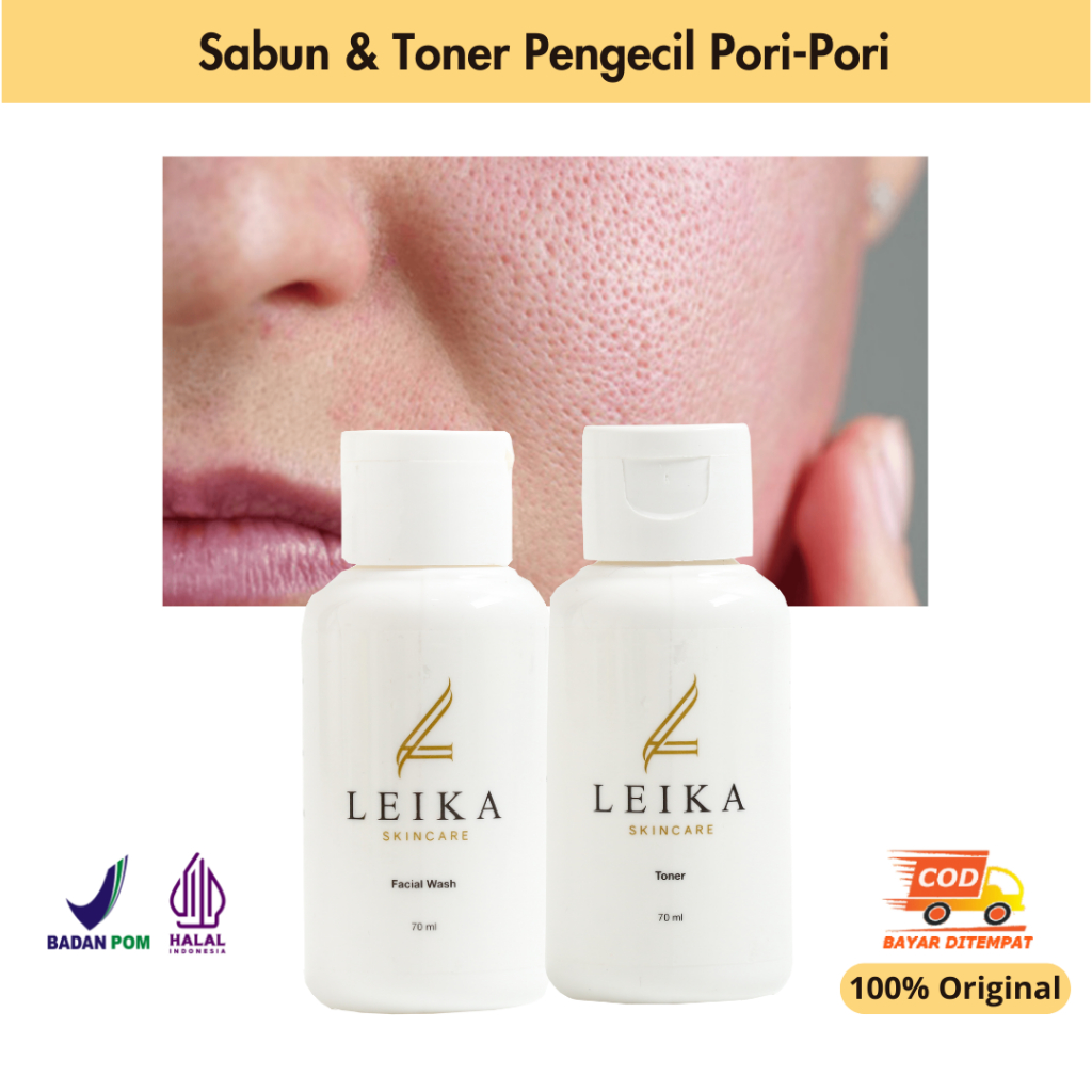 Paket 2in1 Sabun Muka Dan Toner Terlaris Sabun Muka Pengecil Poripori Wajah Pria Wanita Ampuh Mengec