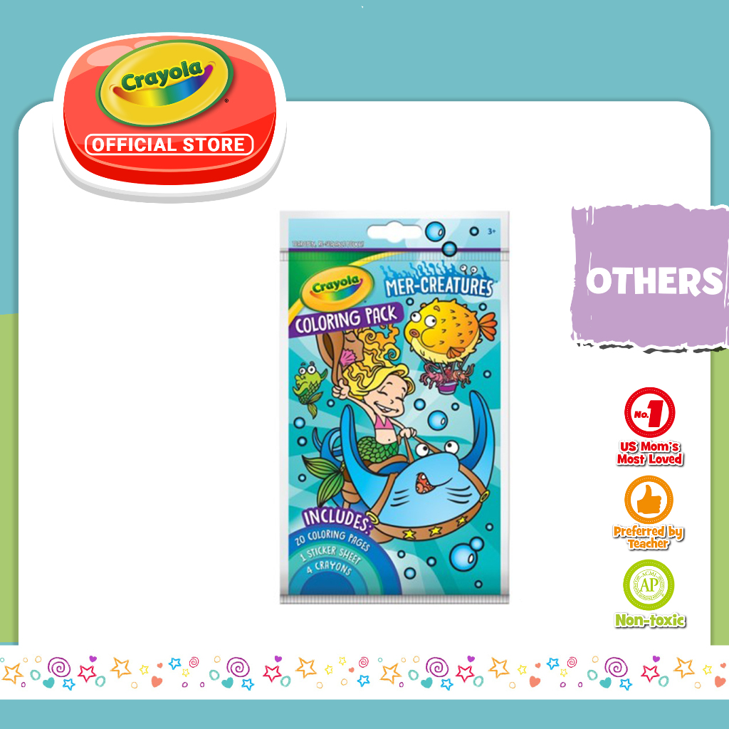 

CRAYOLA Coloring Pack Crayons Mer-Creatures 18Pk