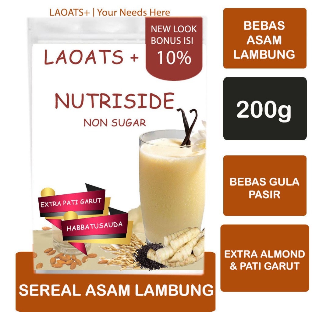 

Umbi Garut Obat Lambung Milk Laoats Non Sugar (200g)