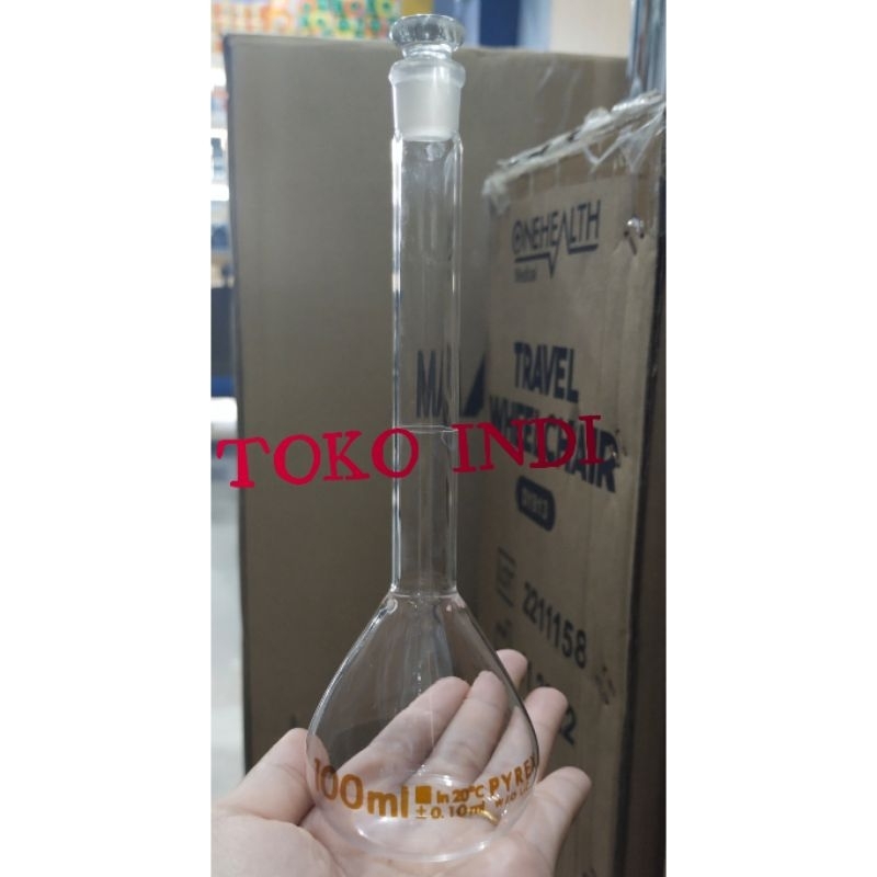 Labu Ukur 100 ml Pyrex / Labu Ukur Pyrex / Labu Ukur 100ml