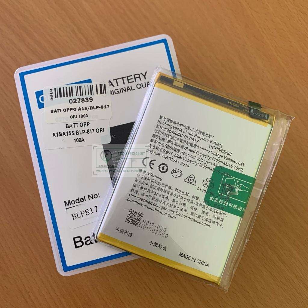 Baterai oppo a15/a15s/BLP817