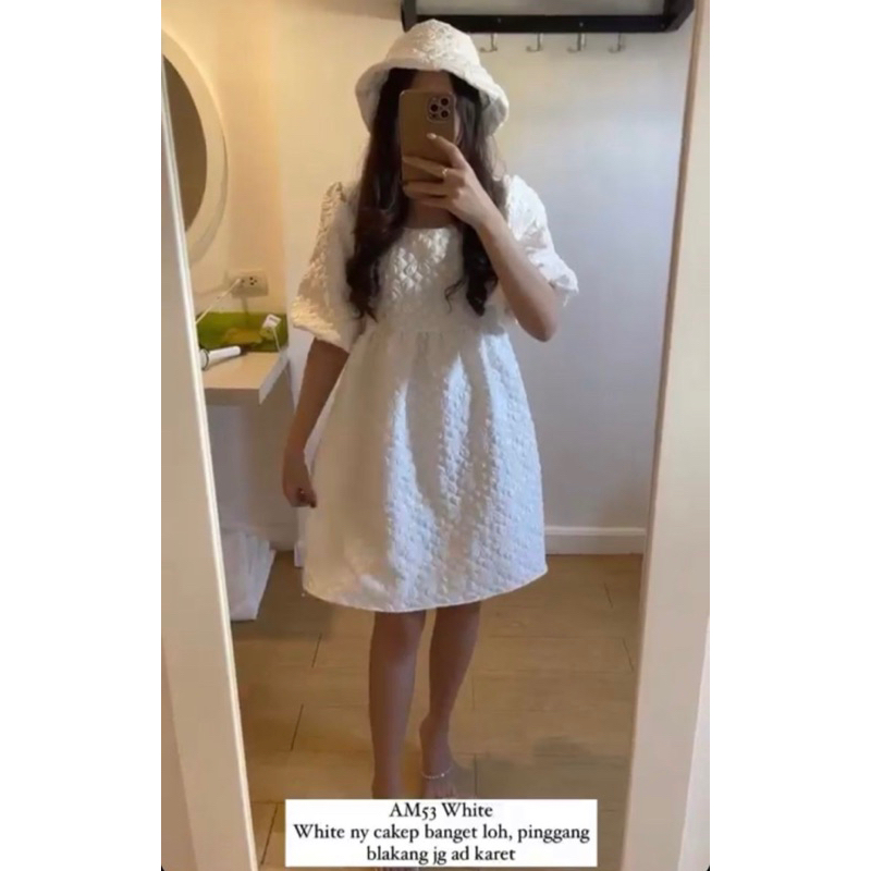 dress bangkok putih baru