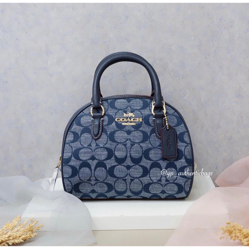 COACH SYDNEY DENIM JACQUARD