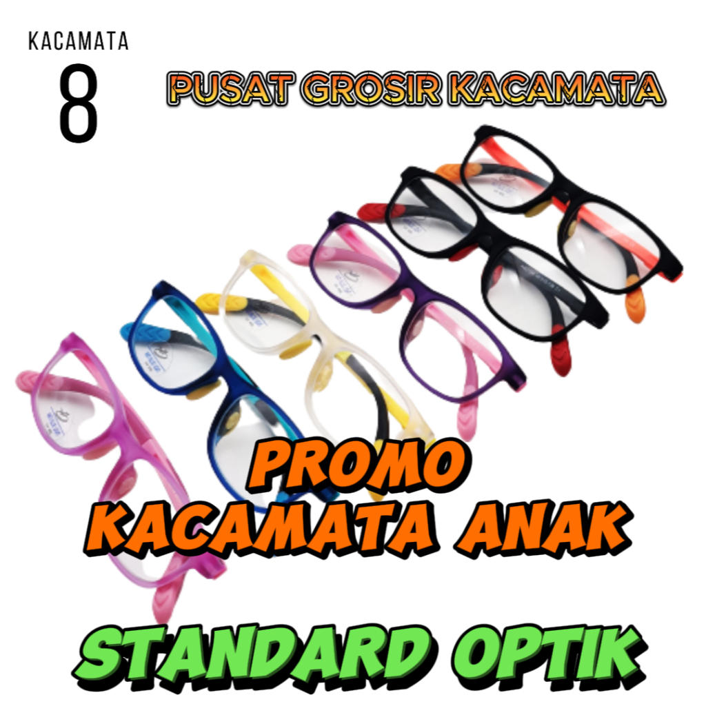 kacamata anak standard optik anti radiasi minus grosir murah fashion komputer laptop hp
