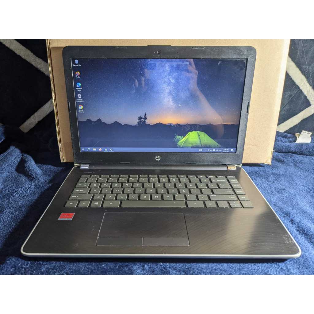 Laptop Desain HP 14 AMD A4 9125 SSD Slim murah