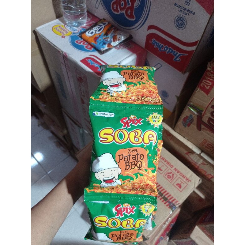 

Snack Mie Kering Soba 1 renteng isi 10 pcs