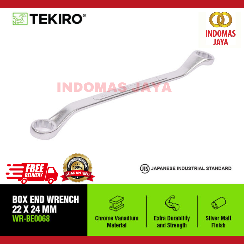 Kunci Ring 22x24 mm Tekiro / Boxes End Wrench 22 x 24 TEKIRO KUNCI RING 22X24 MM TEKIRO KUNCI RING R