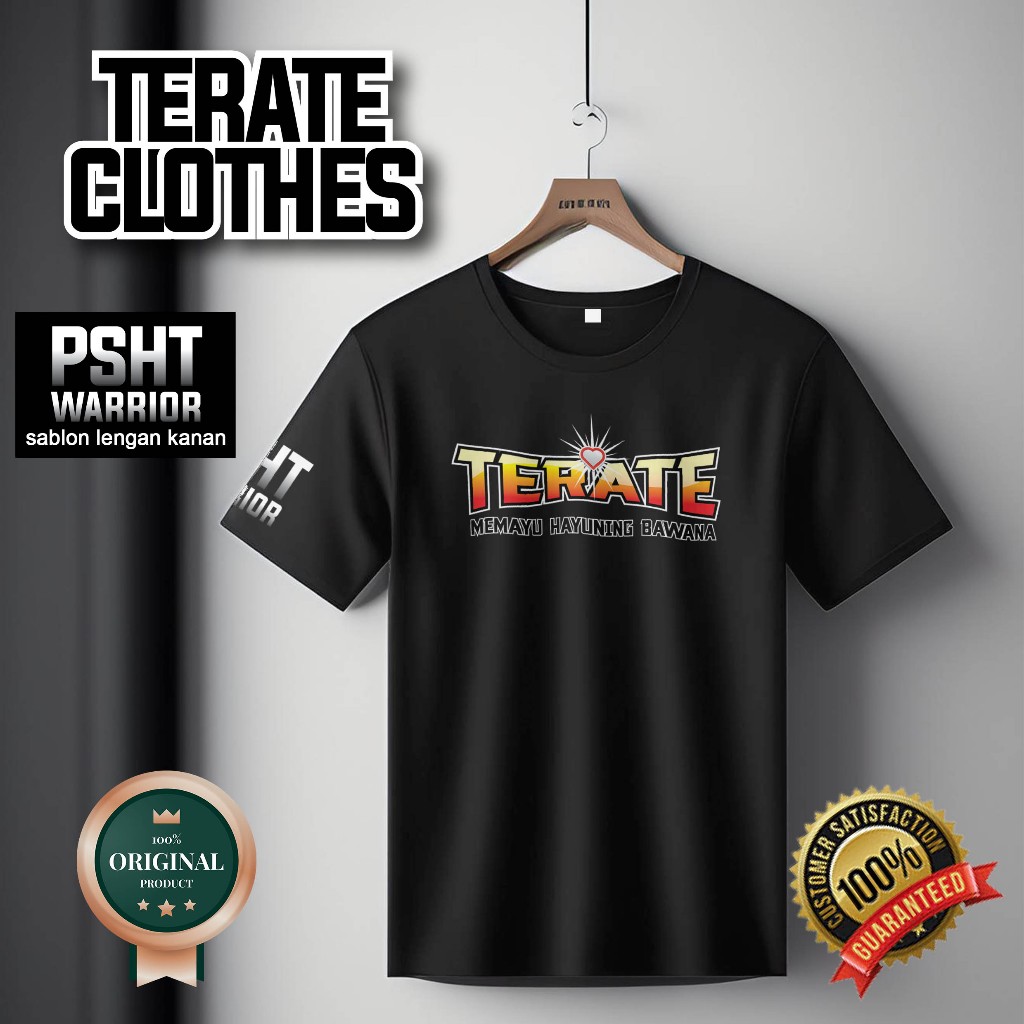 KAOS SH TERATE COTTON COMBED 30S  - KAOS PSHT TERBARU WARRIOR TERATE - LIMITED EDITION