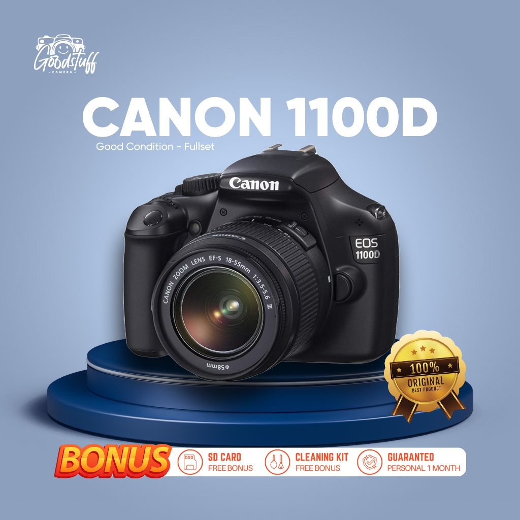 [PRODUK TERLARIS] KAMERA CANON 1100D + KIT 18-55MM SECOND LIKE NEWBUKAN 1200D,  550D ,600D,700D MURA