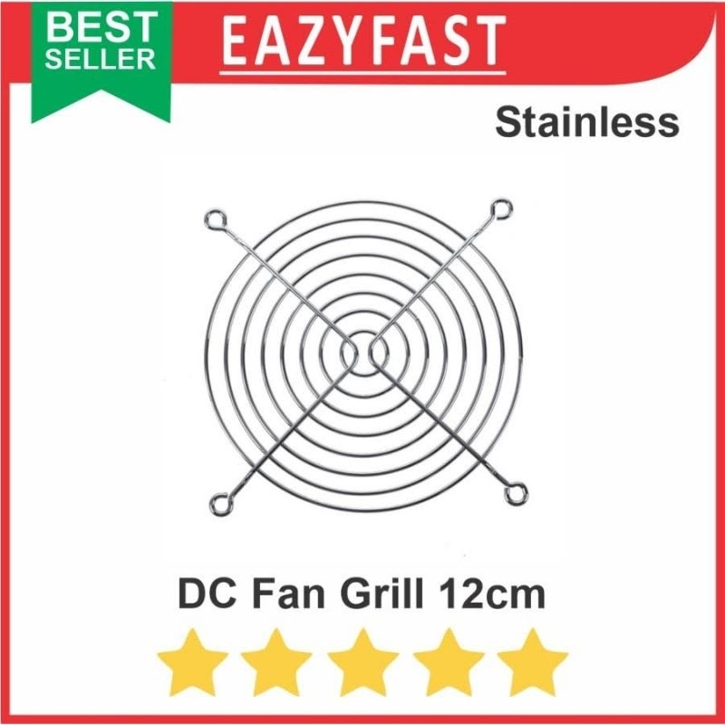 ram fan dc 12cm 12x12 tutup fan dc ram besi DC FAN GRILL