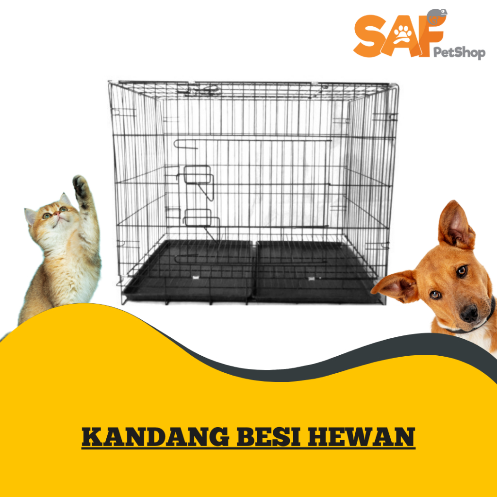 Kandang Hewan Besi / Kandang Kucing Anjing Musang