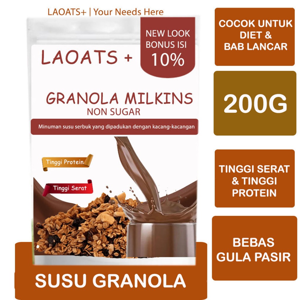 Granola creation minuman diet pelangsing badan penurun berat badan susu diet pengganti makan low fat