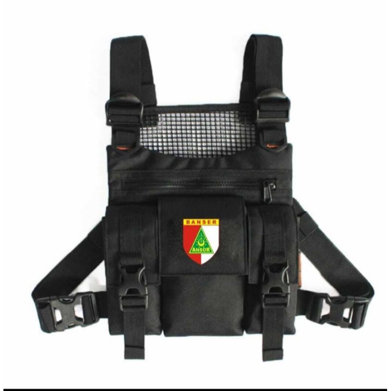 Tas dada logo Banser, Polisi,Satpol PP,Rapi,Satpam