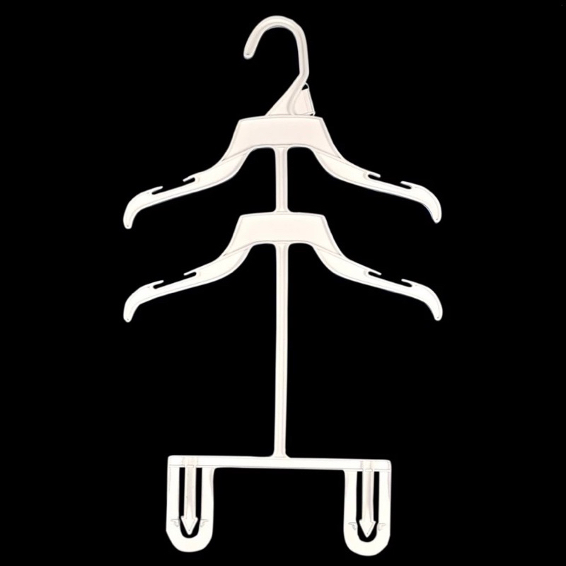 hanger plastik baju bayi putih hanger 3