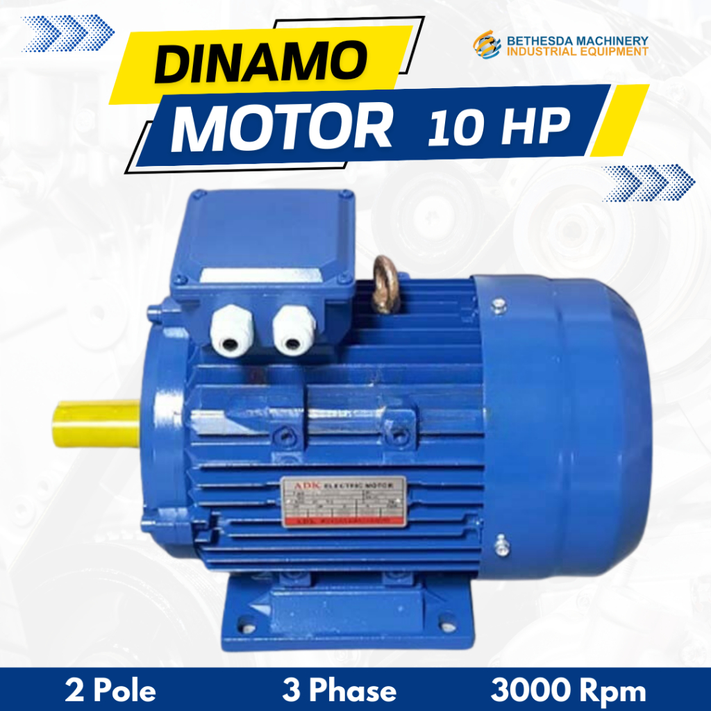 Dinamo Motor 10 HP 3 Phase Electro Motor 10HP 3000Rpm Foot Mounted