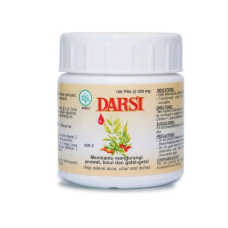 

darsi isi 100 pil borobudur herbal bisul & jerawat