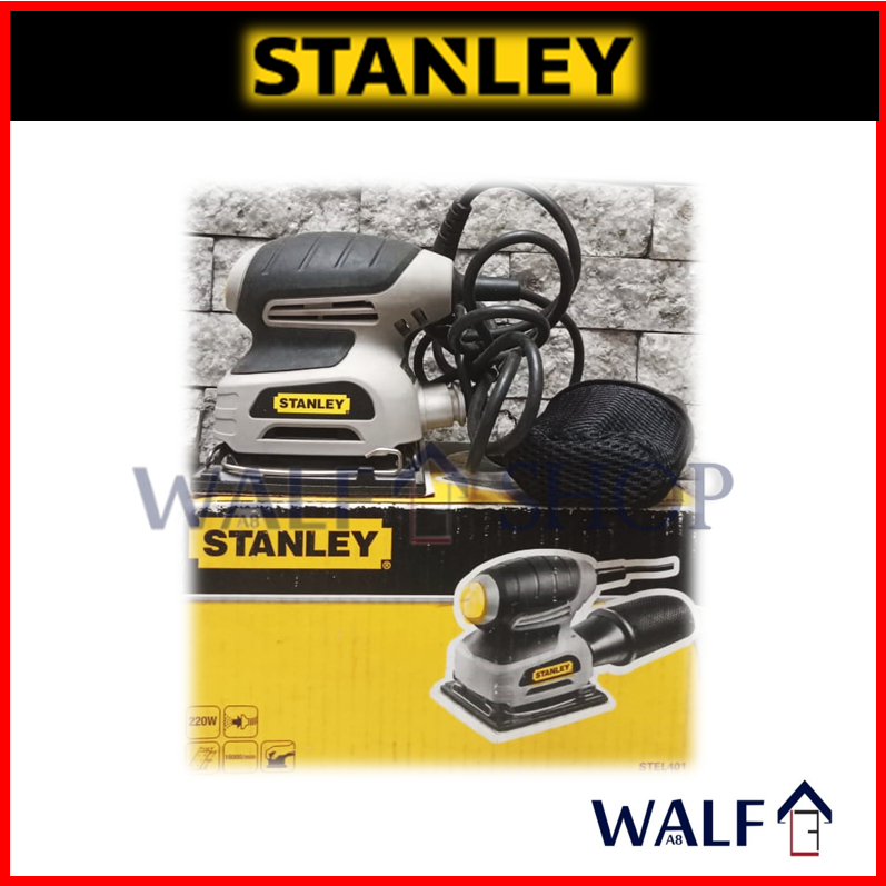 Stanley STEL401 Mesin Amplas Sheet Sander Abu | STEL 401