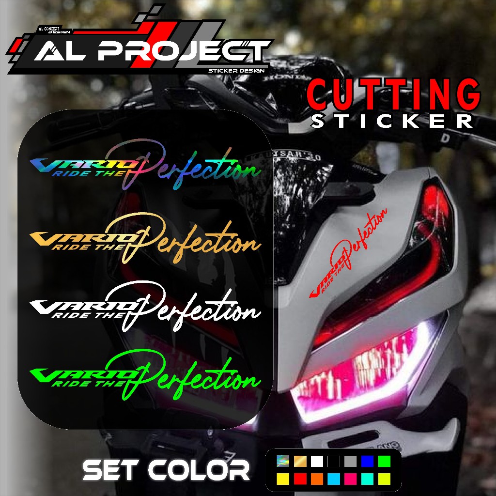 Cutting Sticker Honda VARIO - Stiker Lis Variasi Motor Honda Vario Signature Hologram Laser Chrome G