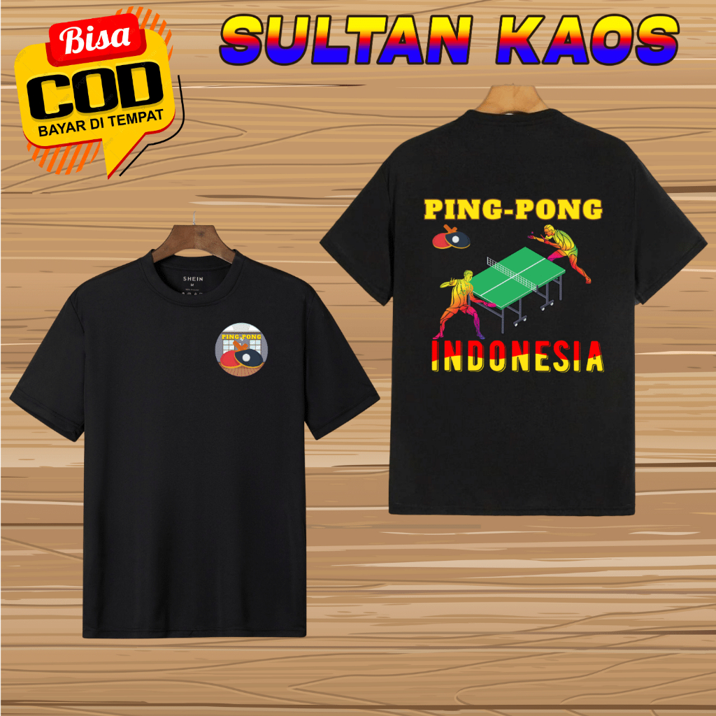 PING PONG - Sultankaos89 Baju Pingpong Sport Popular/Kaos Komunitas Pingpong/Baju Olahraga Ping-pong