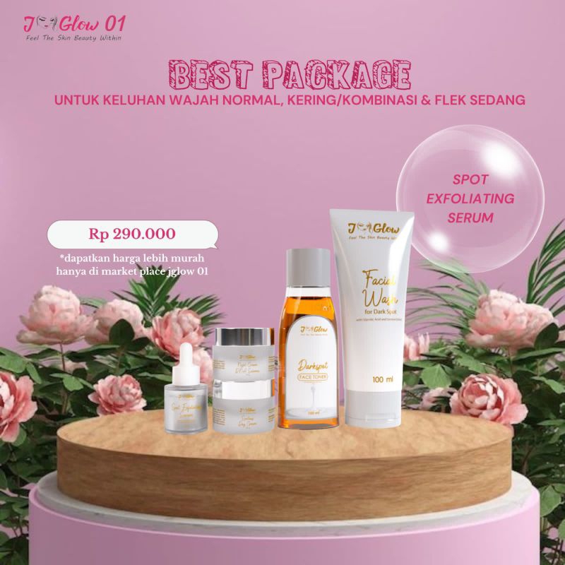 JGLOW SKINCARE PAKET BASIC CREAM GLOWING BPOM WHITENING / JGLOW SUPER WHITENING J GLOW SKINCARE PAKE