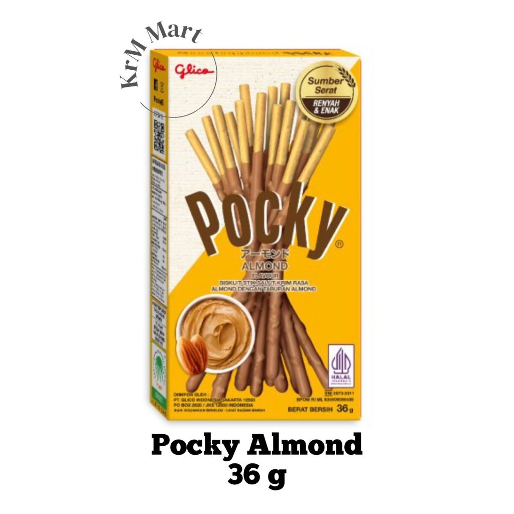 

Glico Pocky Almond biskuit stik 1 kotak