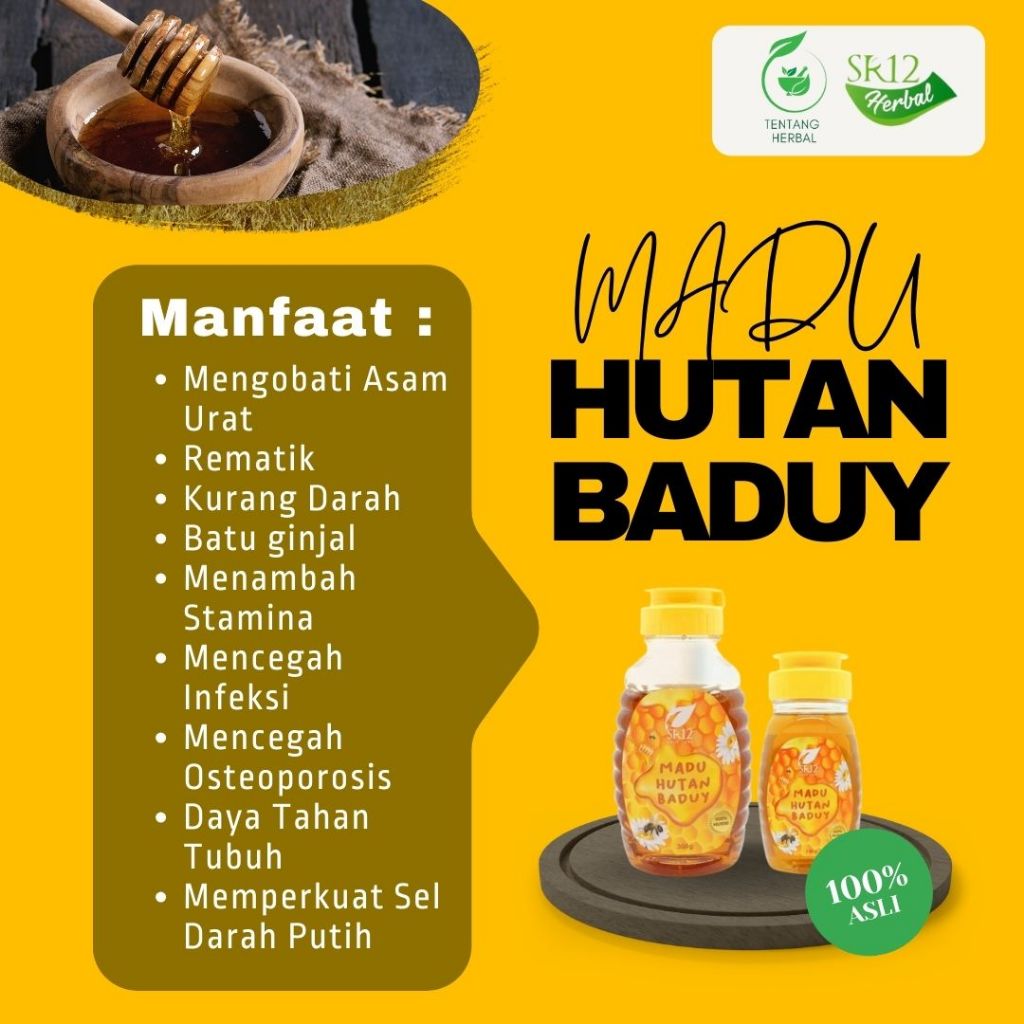 

Madu murni asli baduy obat asam urat rematik kurang darah batu ginjal