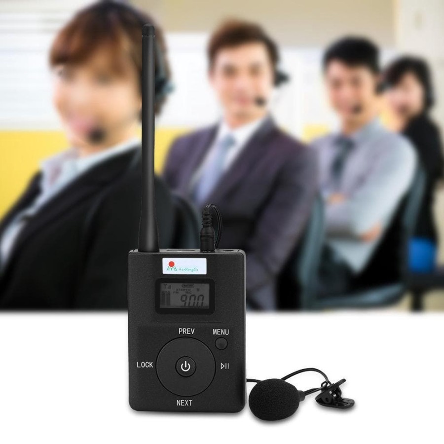 MICROPHONE MIC FM TRANSMITTER LONG RANGE FOR AUDIO TOUR GUIDE SYSTEM
