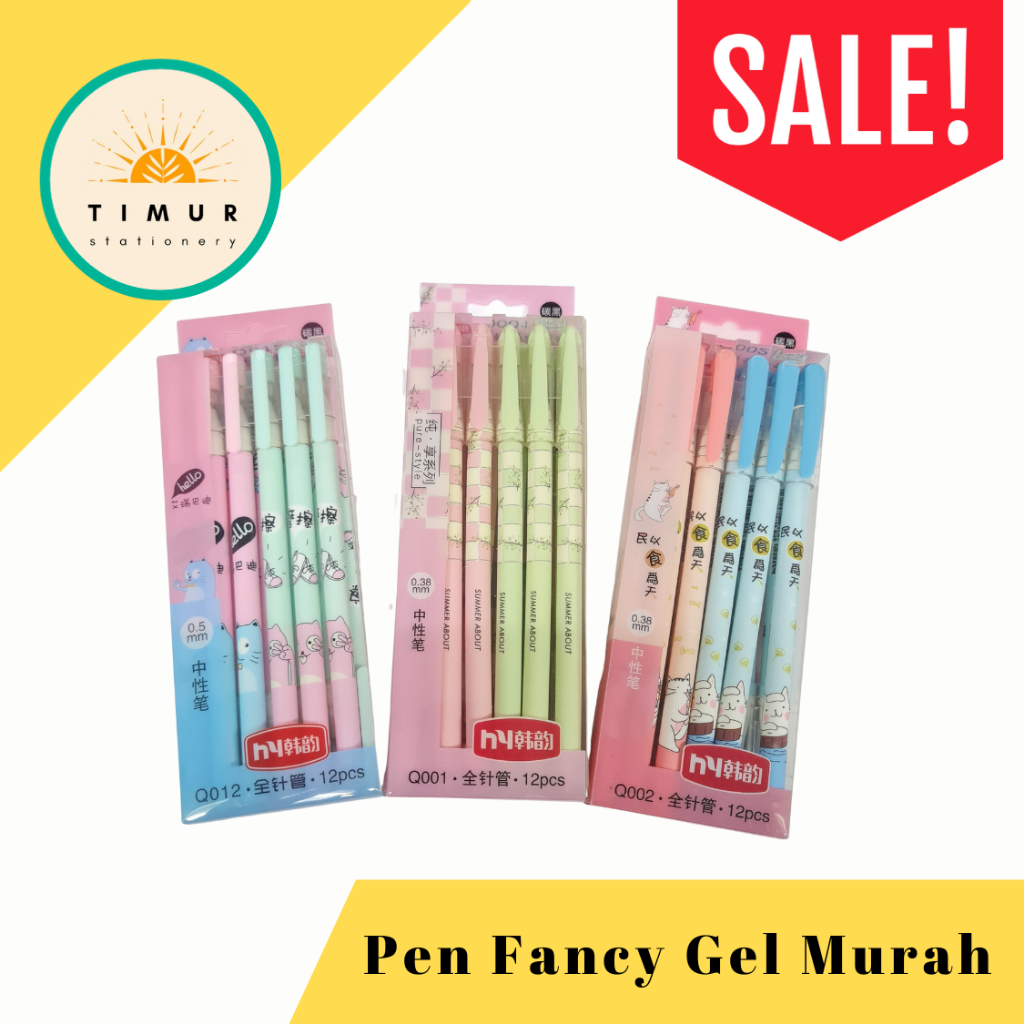 

PROMO Pen Gel Murah Fancy per Lusin