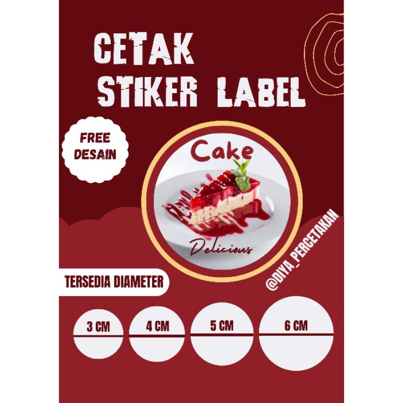 

Cetak stiker label /stiker produk/ minimal order sedikit