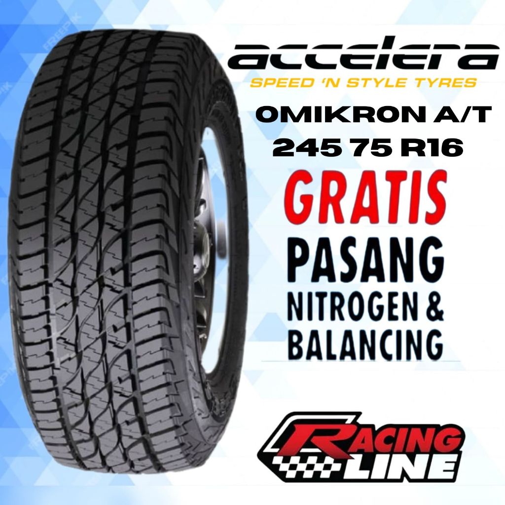 Ban Mobil 245/75 RIng 16 Merk ACCELERA OMIKRON A/T 245 75 R16