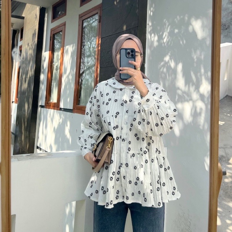 Pevita Crinkle Blouse