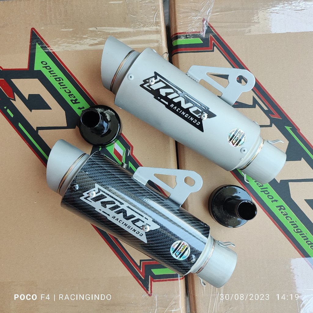 slinser selenser silincer knalpot racing king racingindo K03 original model proliner tr 1 shotr tita