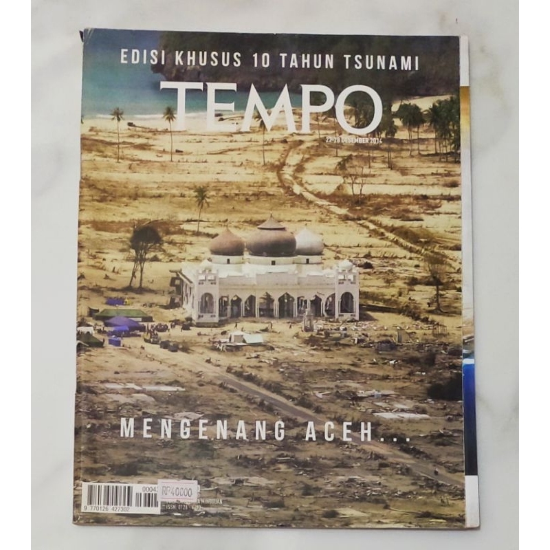 Majalah Tempo 22 Desember 2014 : Edisi Khusus 10 tahun Tsunami - Mengenang ACEH