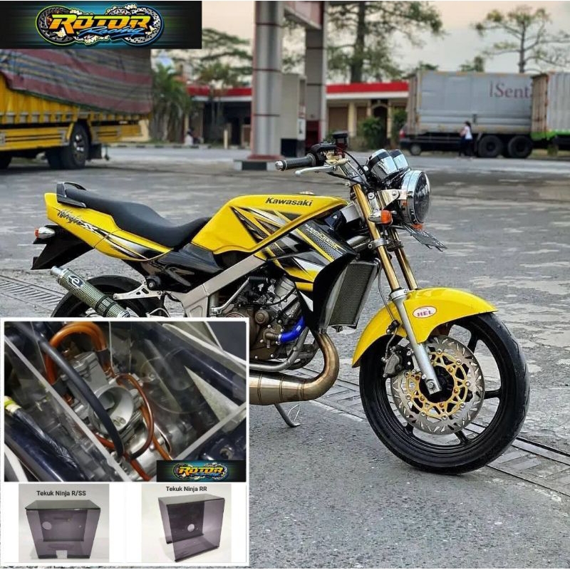 Tabokan filter kawasaki Ninja R SS bahan akrilik model tekuk pnp Ninja R SS