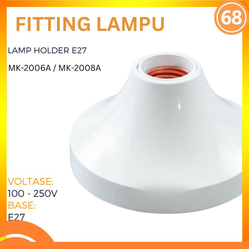 Fitting Plafon E27 Kerucut Mikawa