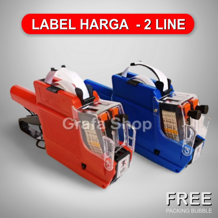

Alat Label Harga Tempel Barang 2 Baris
