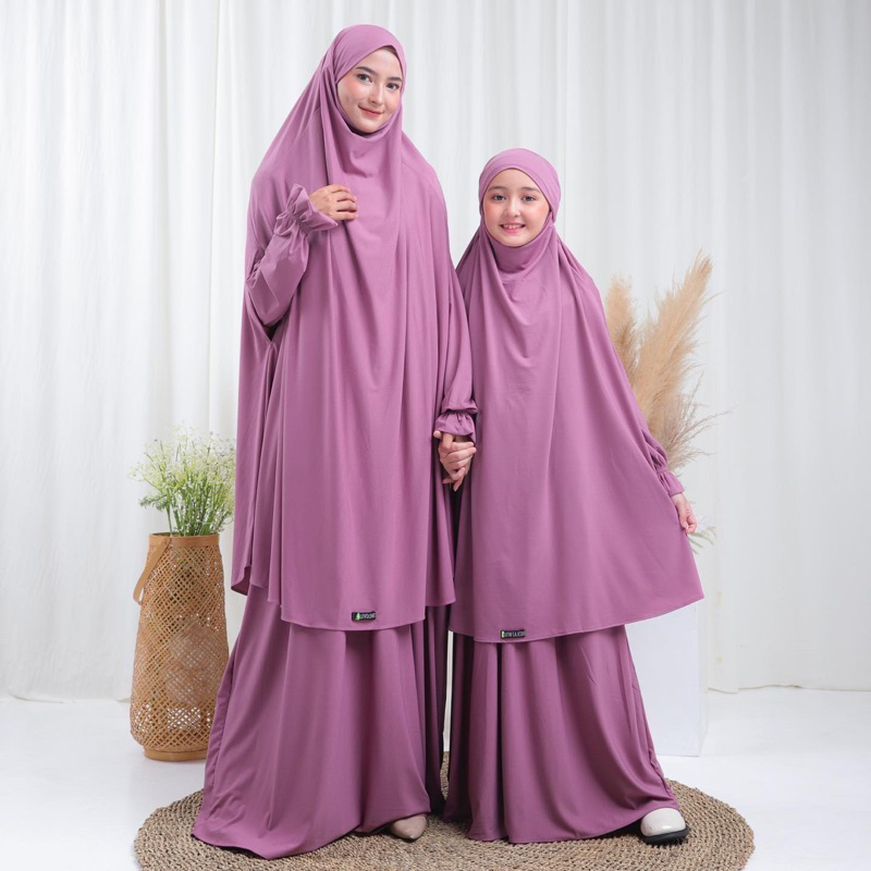 Diskon Luthfia Kids - Gamis SyarI Set Mom And Kids/Fk Fatimah Set Mom And Kids