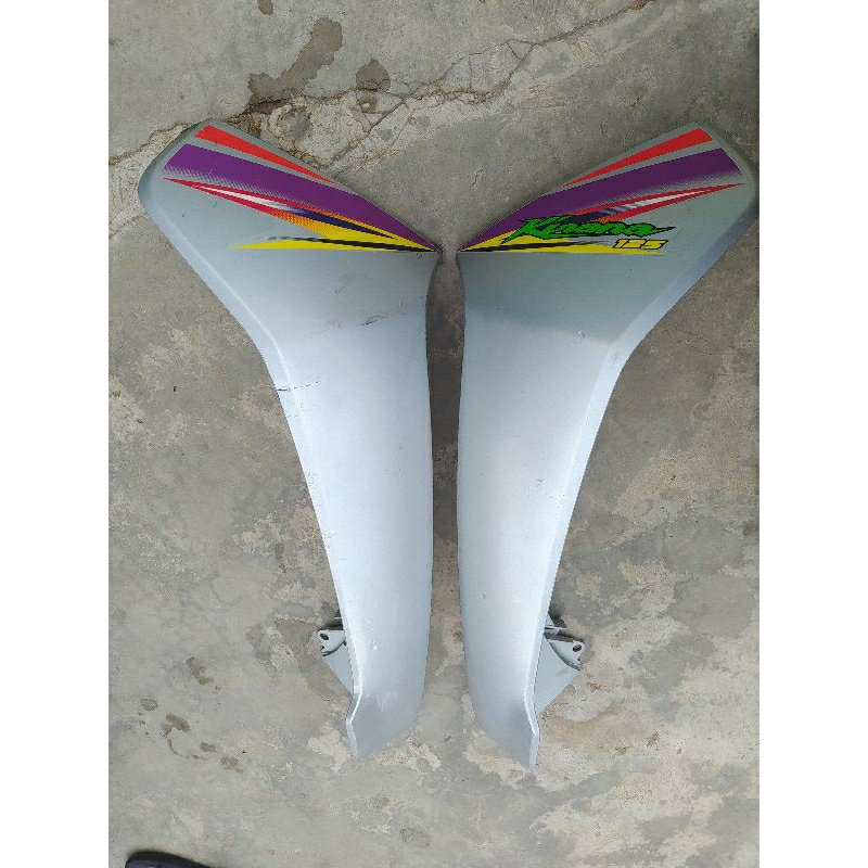 cover bodi sayap luar honda kirana 125 original silver