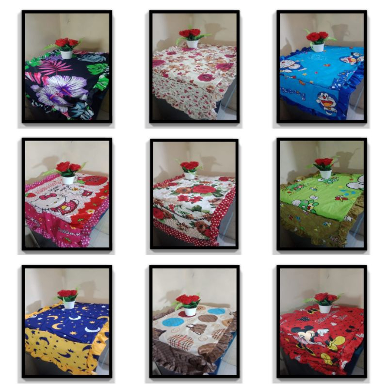 TUTUP KULKAS / TAPLAK KULKAS RENDA RUMBAI MOTIF TERLARIS