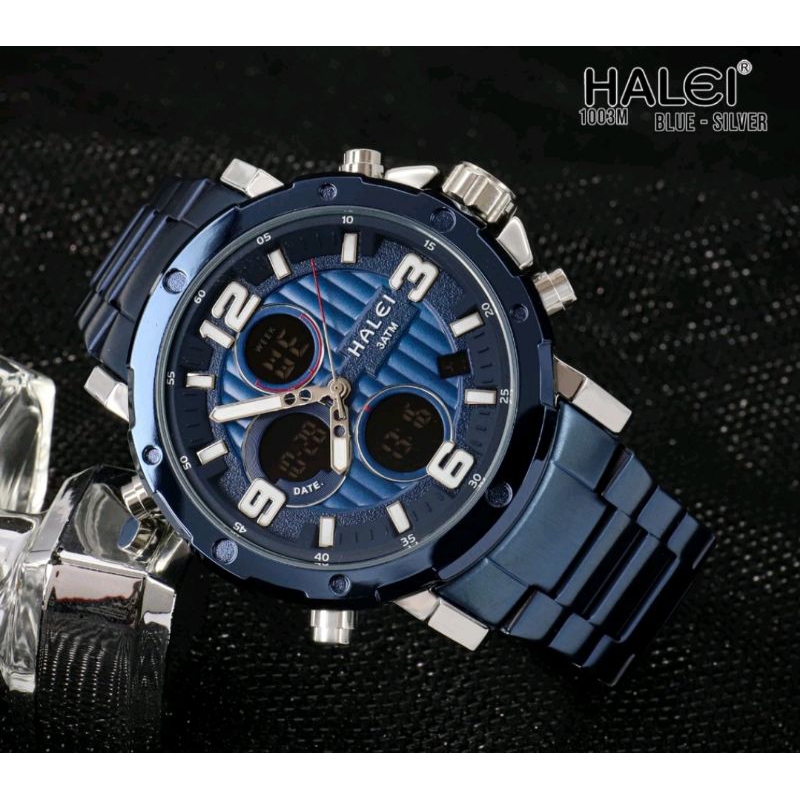 jam tangan pria double time original halei 1003