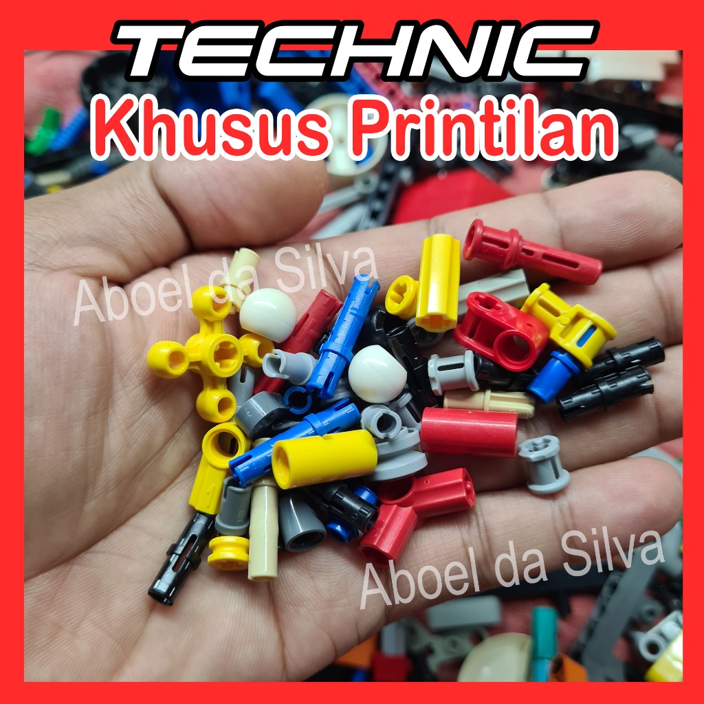 Technic Printilan Brick curah kiloan random Bekas bersih second original, Khusus part kecil, Harga p