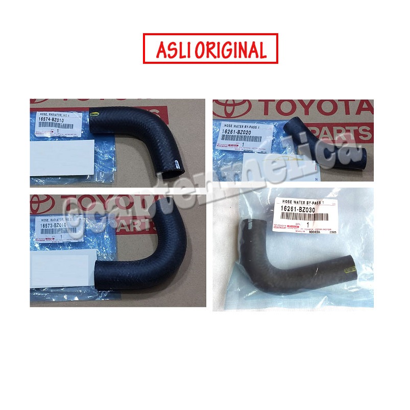 ORI Slang Selang Pipa ByPass By Pass Pompa Air Radiator Atas Avanza Xenia Rush Terios New VVTI 2004 
