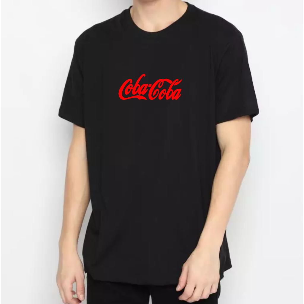 KAOS COBA COBA - Kaos Plesetan Kaos Hitam Kaos Lucu Kaos Kata Kata Sablon Kaos Kata Kata Sablon Satu