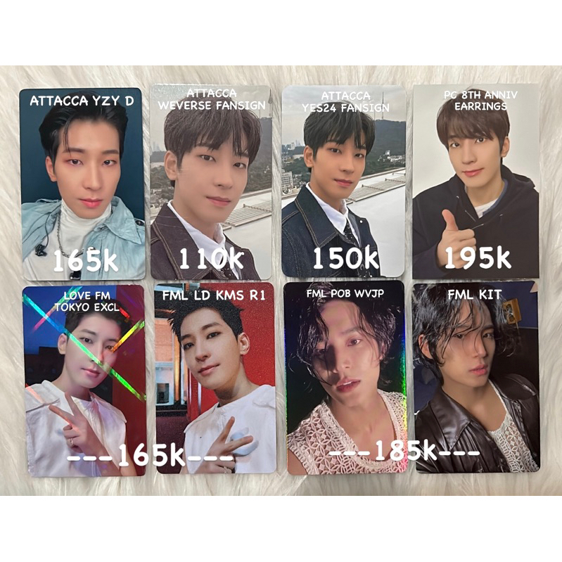 Photocard Seventeen PC SVT Attacca FML 8th Anniv Earrings Wonwoo Mingyu WW MG YZY D Weverse Fansign 