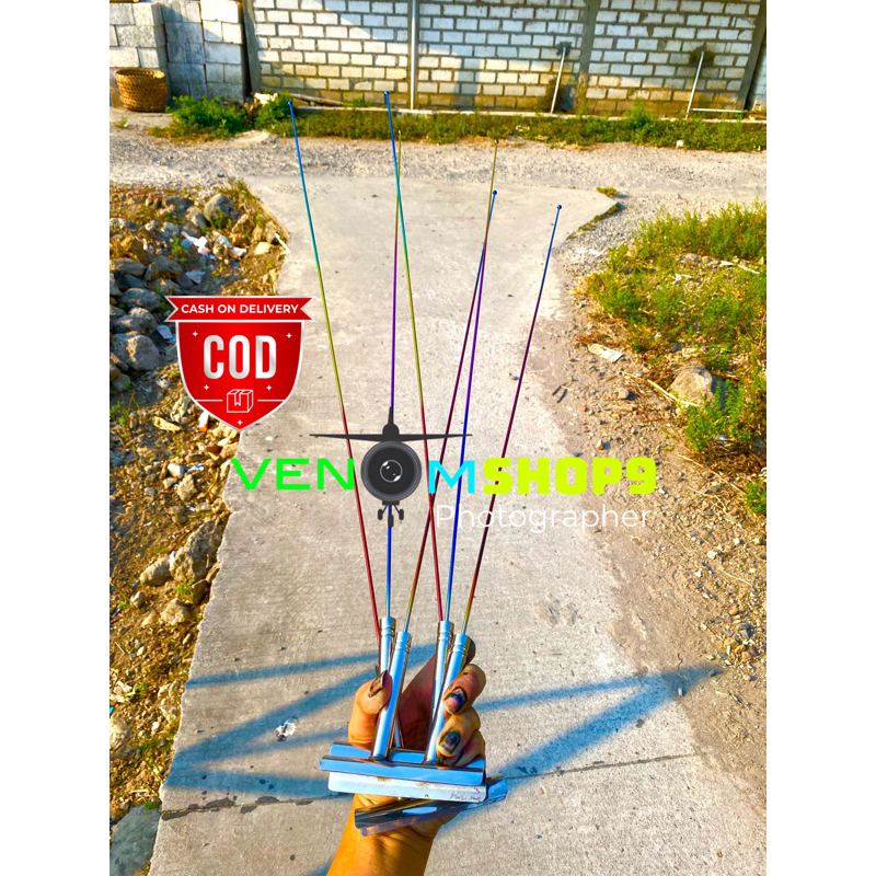 Variasi antena spion Stainless Steel Truck/Mobil panjang ( ±1 METER ) BISA COD aksesoris eksterior M