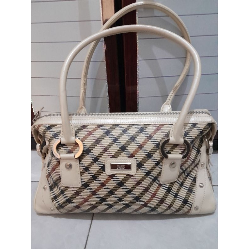 handbag DAKS like new branded original kulit asli embos ada nomor seri monza bag preloved
