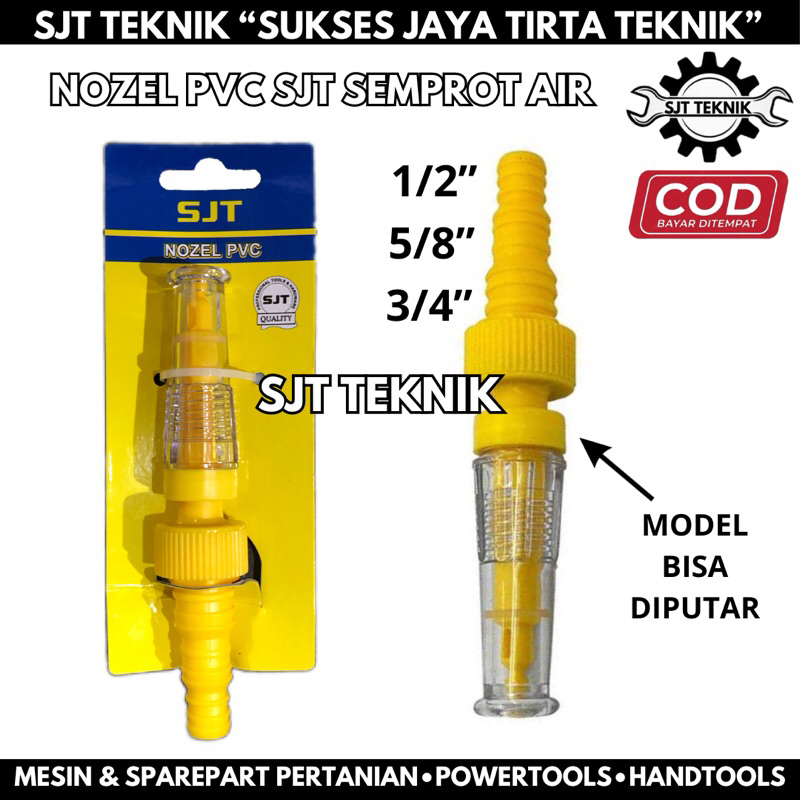 kepala semprot air selang air nozel pvc lurus semprotan air spuyer nozel tembak siram tanaman taman 