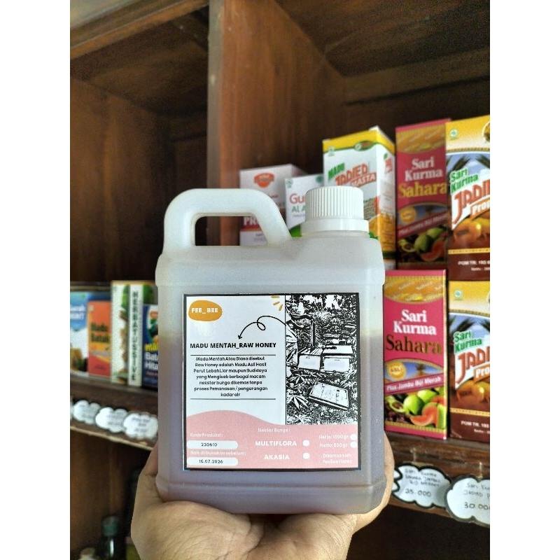 

madu murni asli raw honey mentah 1 kg